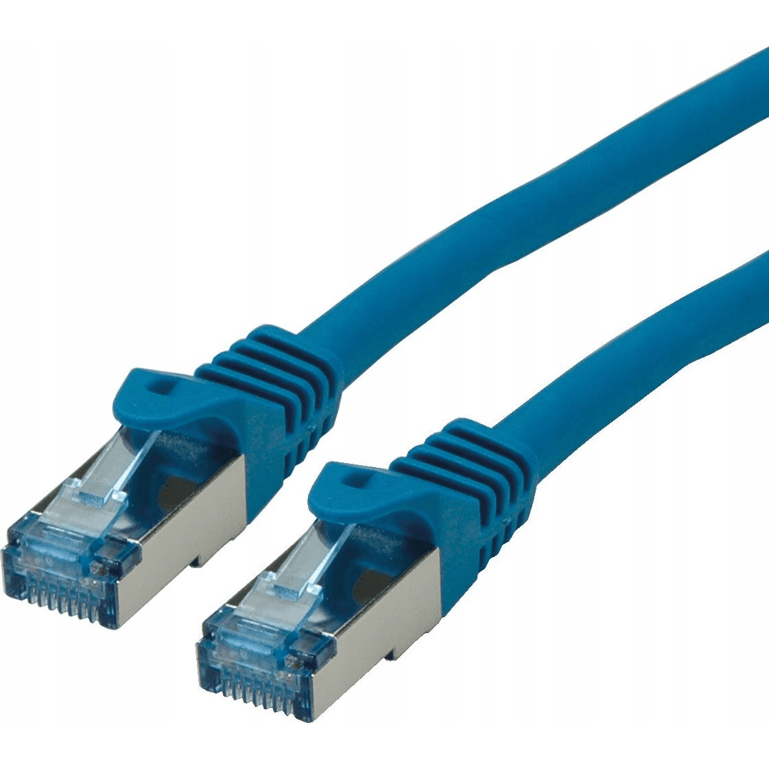 Patch kábel Roline S/FTP Cat 6a RJ45 / RJ45 20 m modrý