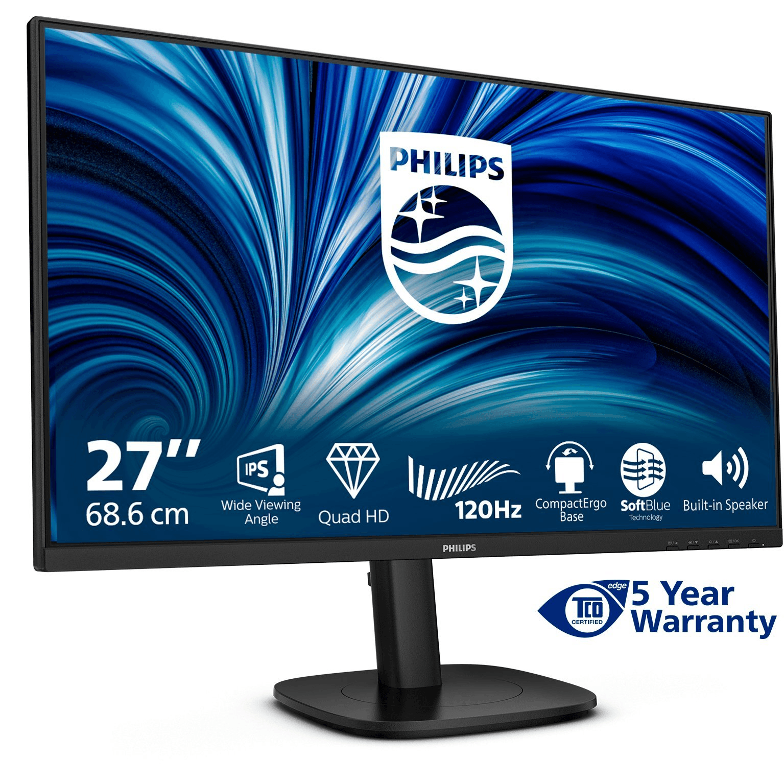 Philips 27B2N3500J/00 LCD monitor 68,6 cm (27") 2560 x 1440 px 2K Čierna