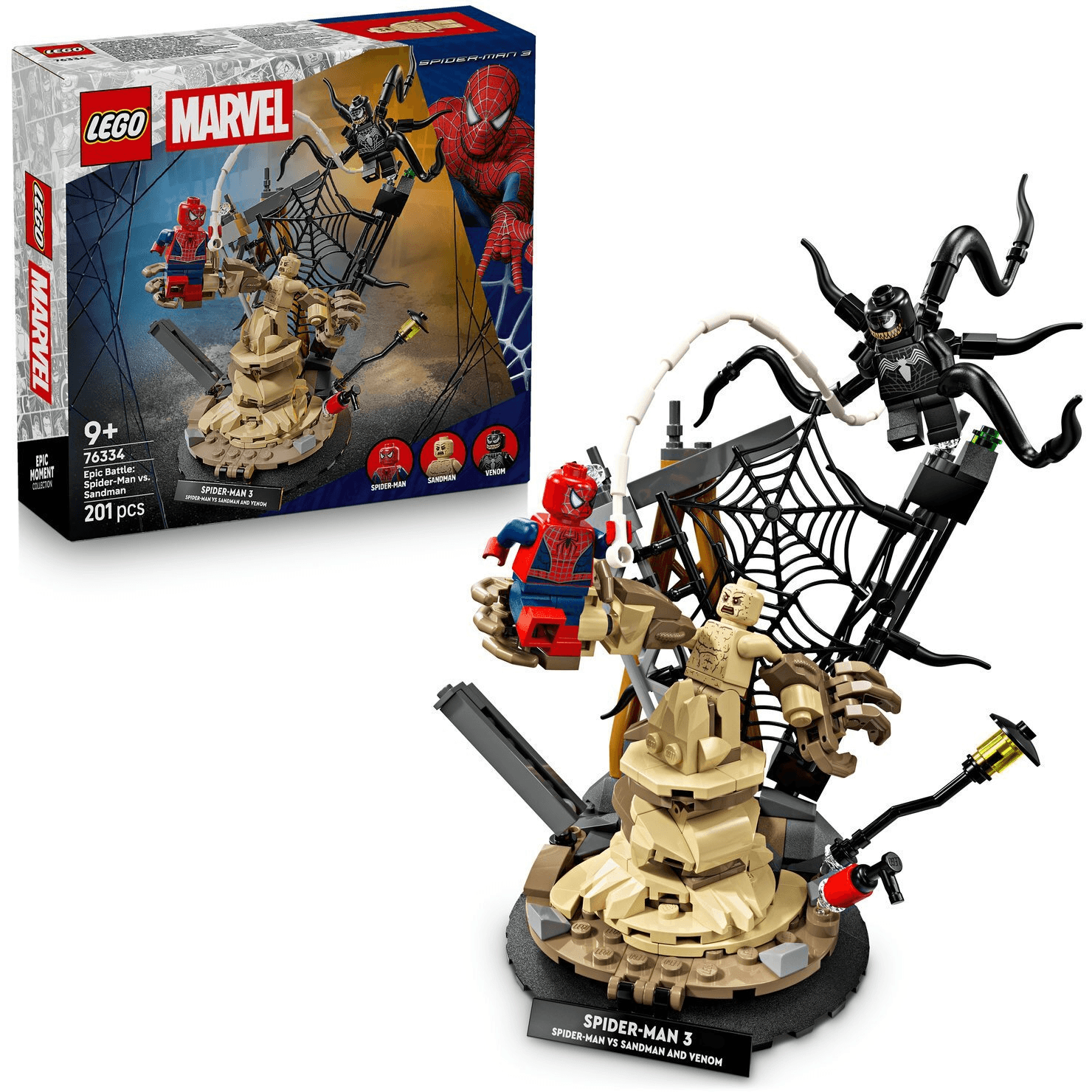 LEGO Marvel 76334 Epická bitka: Spider-Man proti Sandmanovi