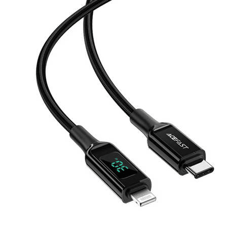 Kábel Acefast USB typ C - Apple Lightning 1,2 m čierny