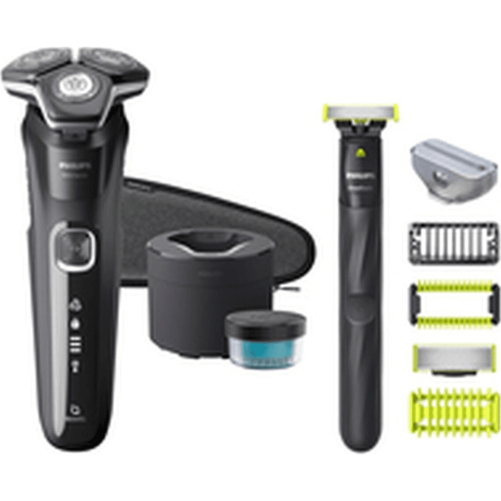 Philips SHAVER Series 5000 S5898/79 pánsky holiaci strojček Rotačný holiaci strojček Zastrihávač Chróm