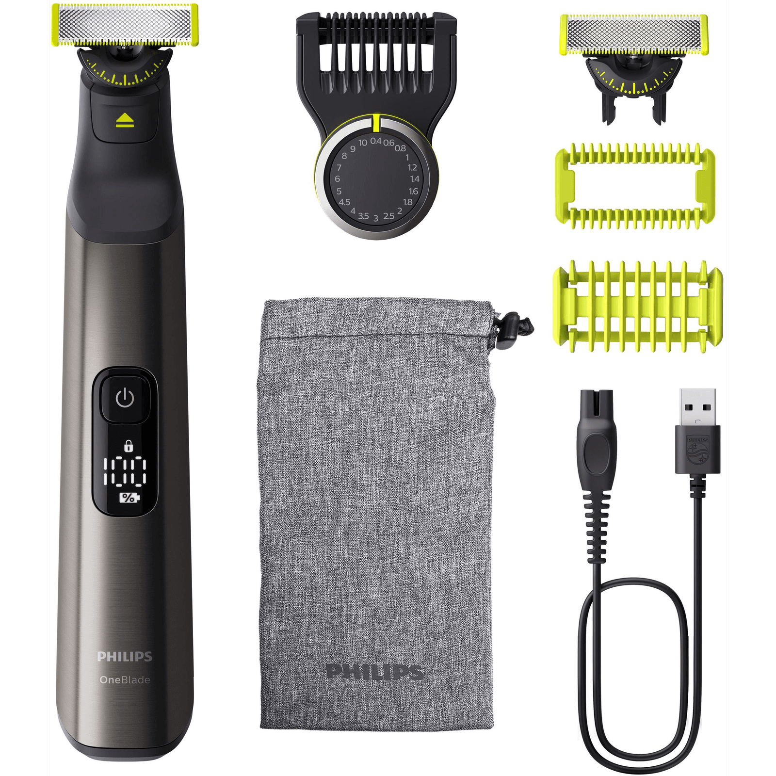 Philips QP6552/30 zastrihávač fúzov Batérie 20 1 cm Suché a mokré holenie Chróm