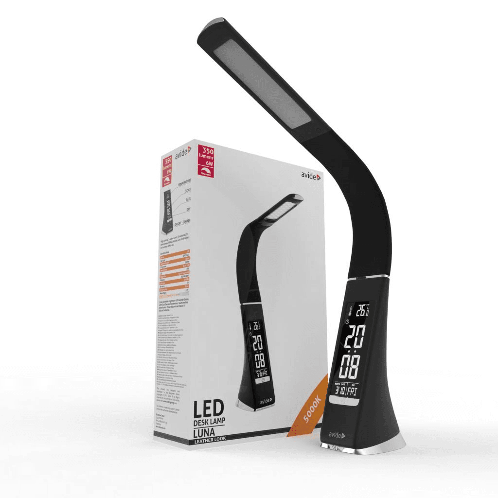 LED stolná lampa Avide ABLDL-BLC-6W-BL, čierna