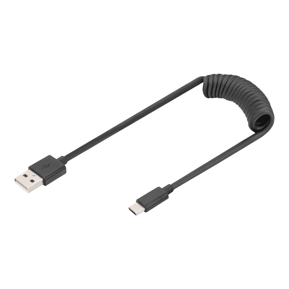 Digitus USB 2.0 Typ A na USB C Špirálový Kábel AK-30
