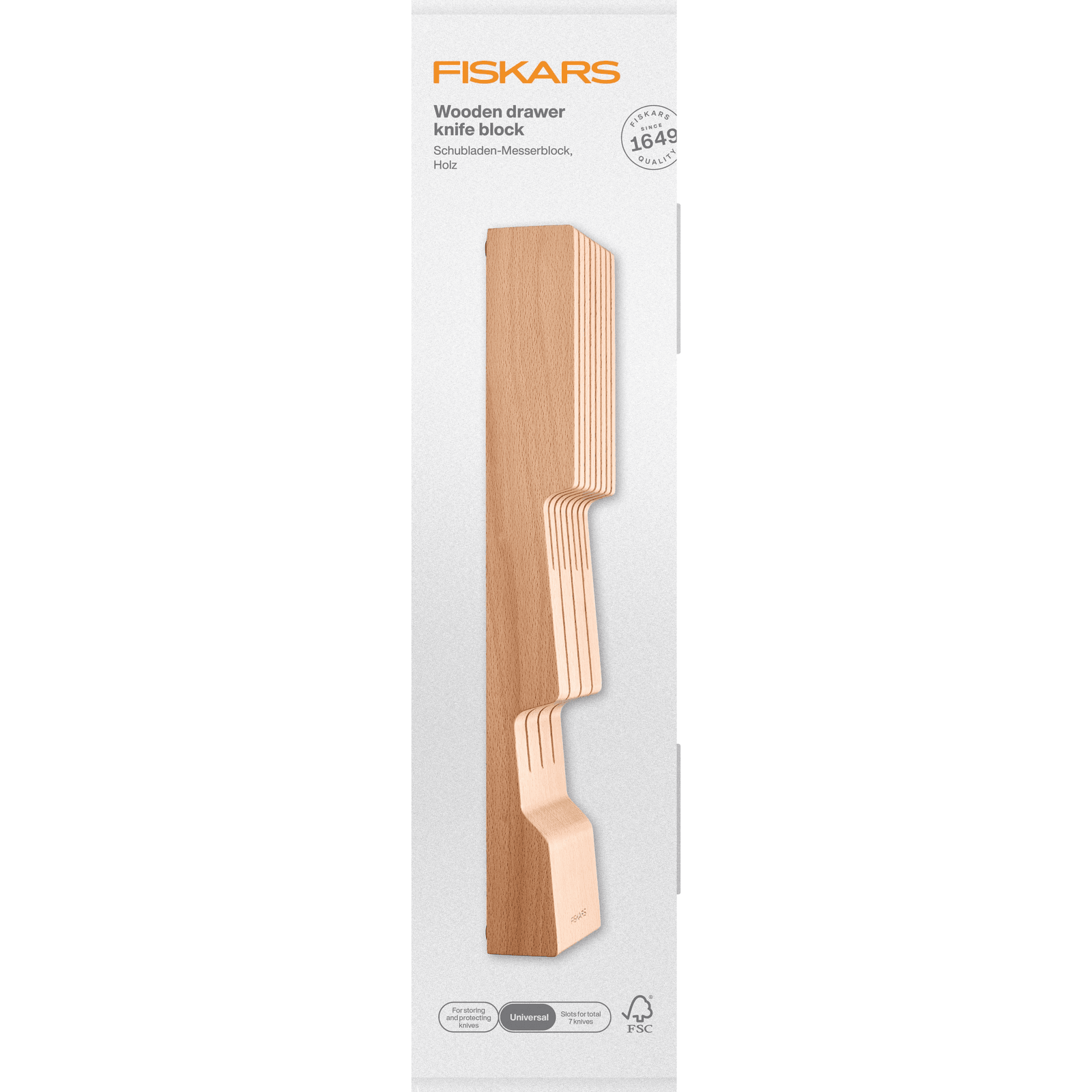 FISKARS Drevený blok na nože do zásuvky 1062890