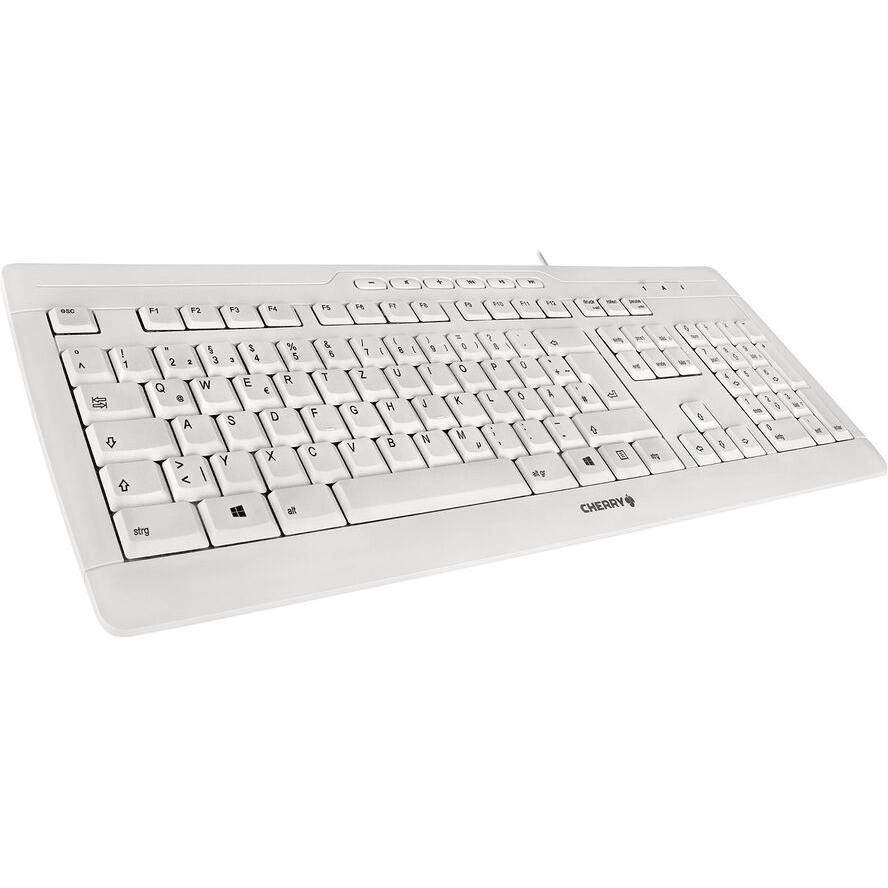 CHERRY STREAM 3.0 klávesnica Kancelária USB Švajčiarsky Čierna