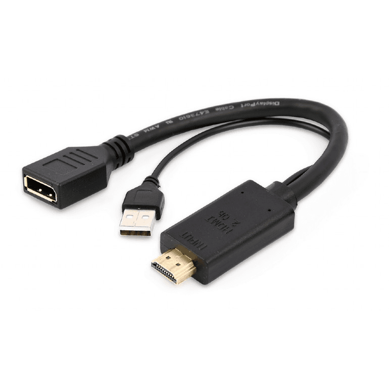 Adaptér Gembird HDMI na DisplayPort, čierny