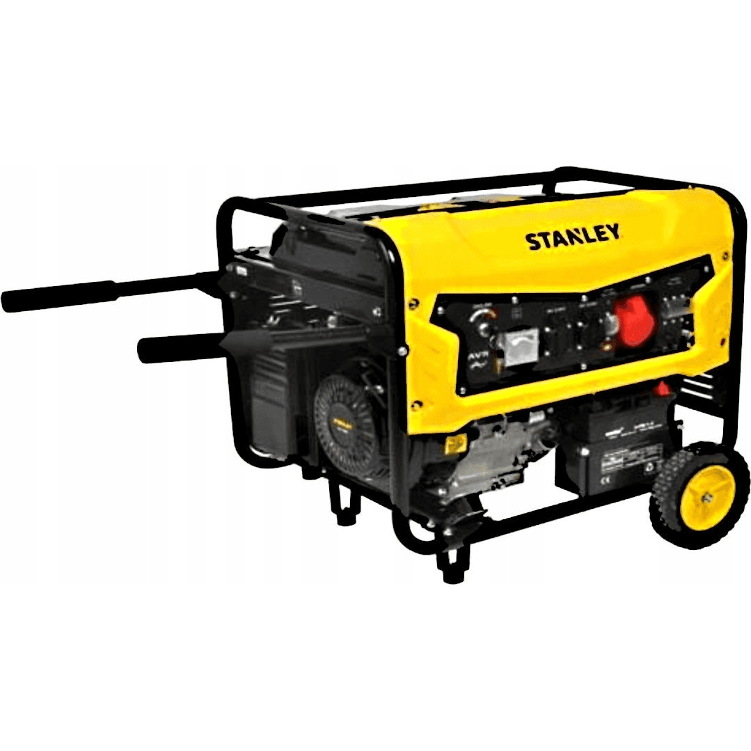 Prenosný trojfázový benzínový generátor Stanley s výkonom 5500 W