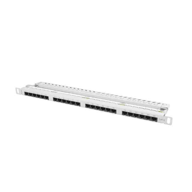 Patch Panel 24 Port 0.5U Kat.6 sivý
