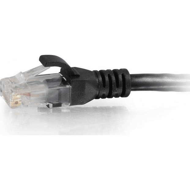 C2G 0.3m Cat6 RJ-45 m/m sieťový kábel Čierna 0,3 m U/UTP (UTP)