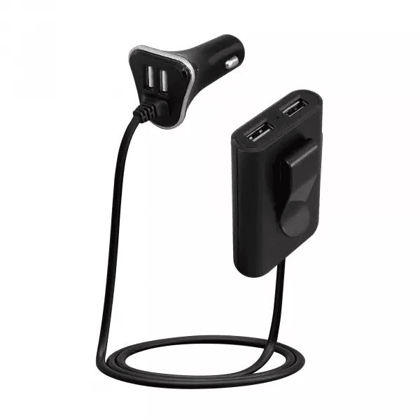 Vysokovýkonná rýchlonabíjačka do auta SAL SAU 96, 48 W, 4 USB porty