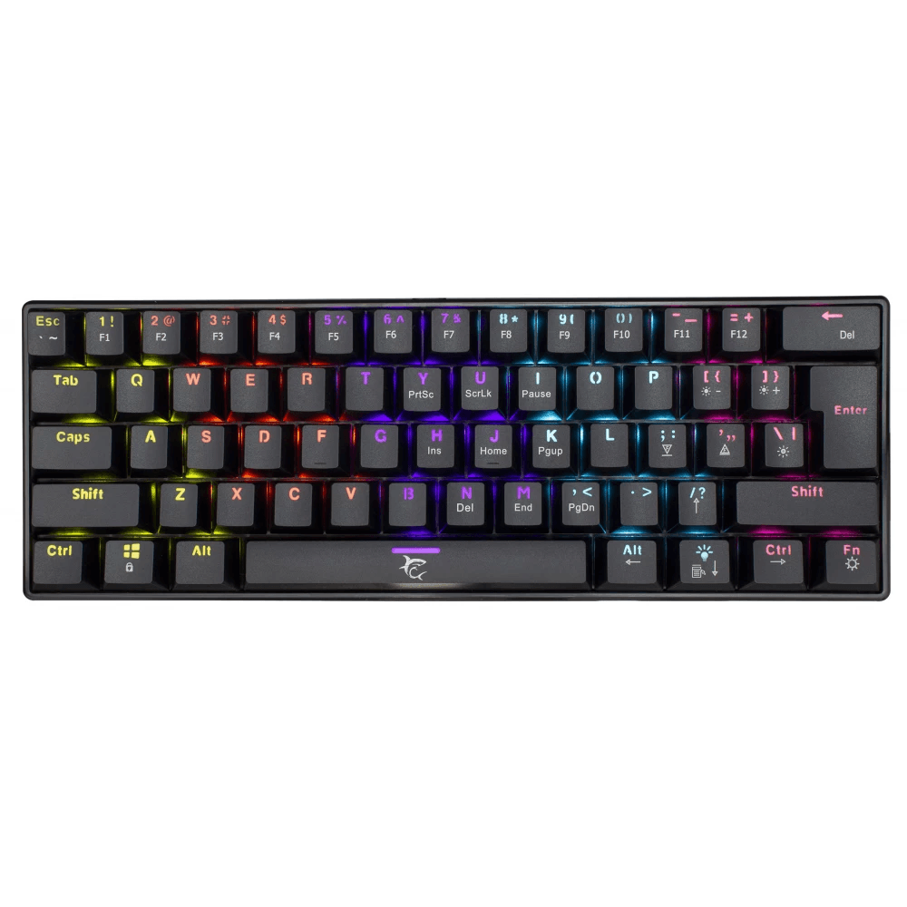 Mechanická klávesnica White Shark SHINOBI ČIERNA Blue Switch RGB