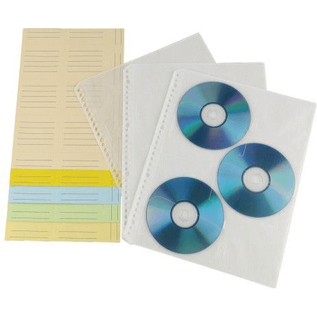 Hama CD-ROM Index Sleeves 60 disky Priehľadná