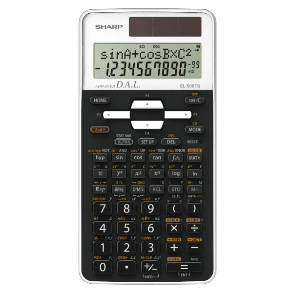 Vedecká kalkulačka Sharp 470funkcie 10solárny číslic