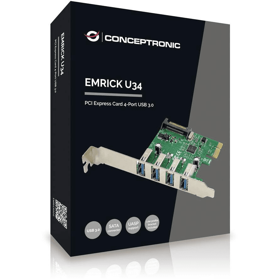 Conceptronic EMRICK02G karta rozhrania/adaptér Interný USB 3.2 Gen 1 (3.1 Gen 1)