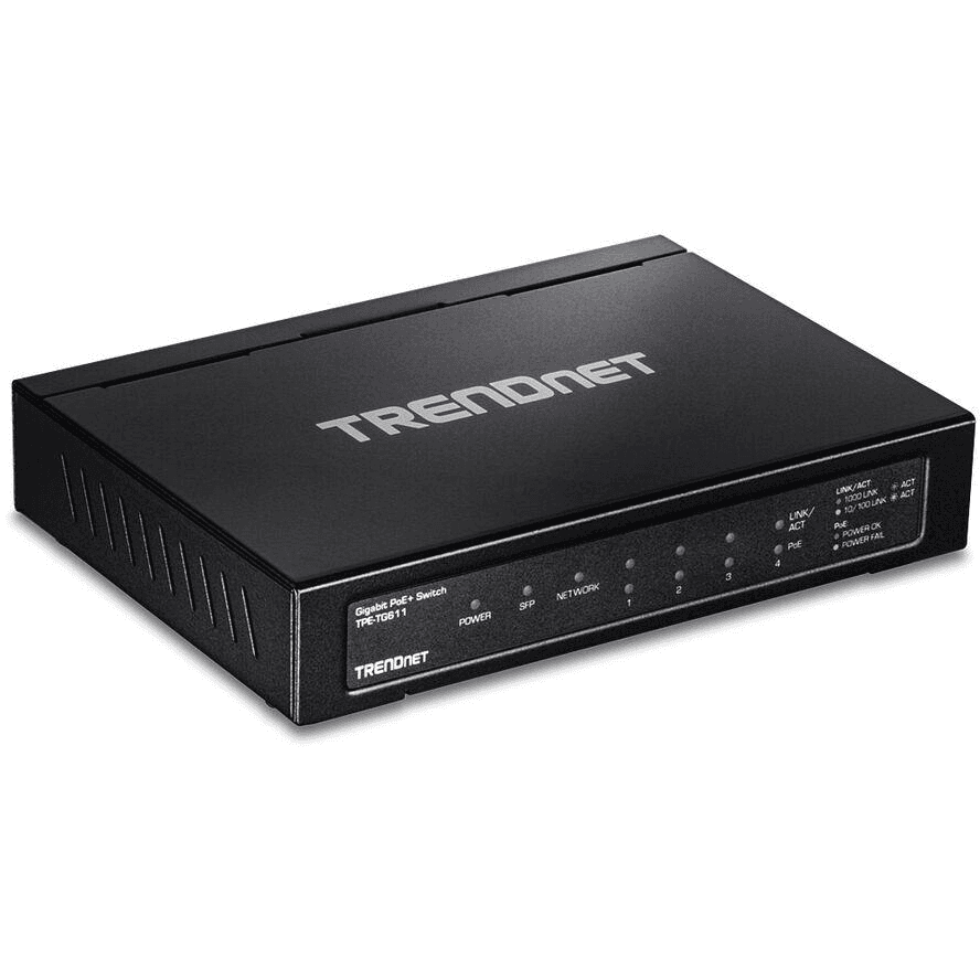 Trendnet TPE-TG611 Gigabit Ethernet sieťové pripojenia (10/100/1000) Čierna