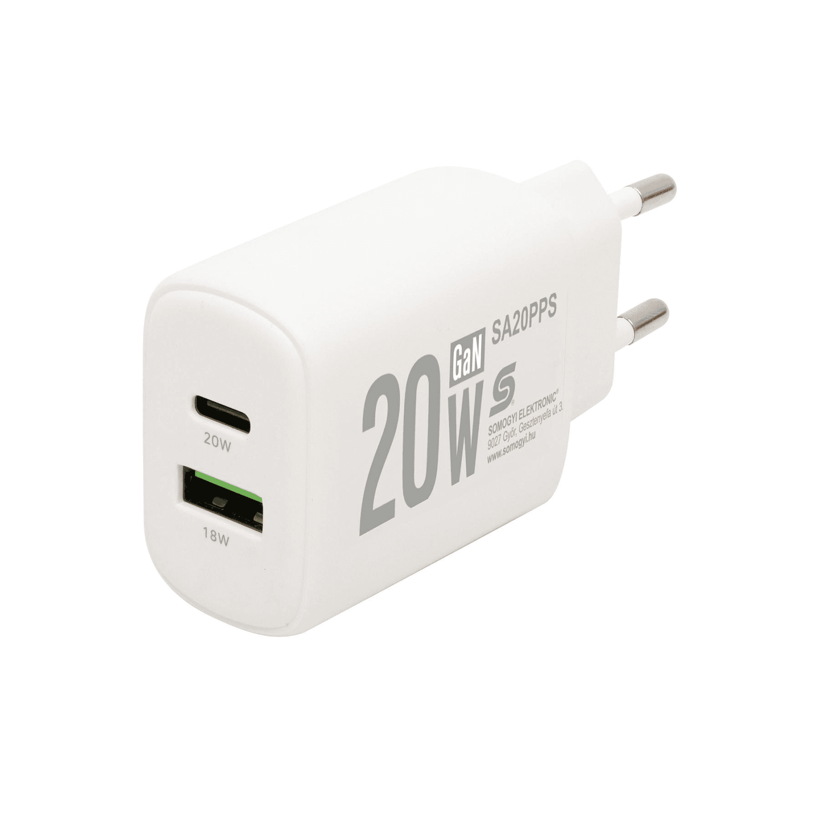 HOME SA20PPS USB sieťová rýchlonabíjačka, 20 Watt