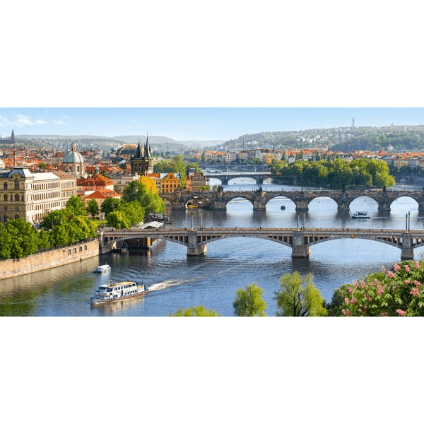 Castorland Vltava Bridges in Prague 4000 pcs Puzzle 4000 kusov Mesto