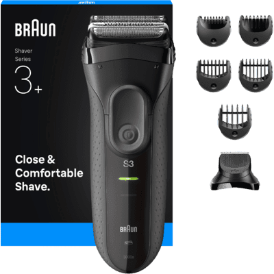 Braun 3000BT Batérie 5 7 mm Suché a mokré holenie Čierna, Šedá