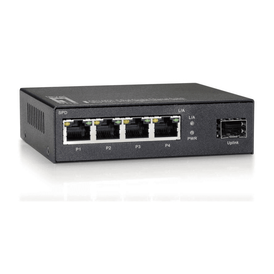 LevelOne GEU-0521 sieťový prepínač Nespravované Gigabit Ethernet (10/100/1000) Šedá