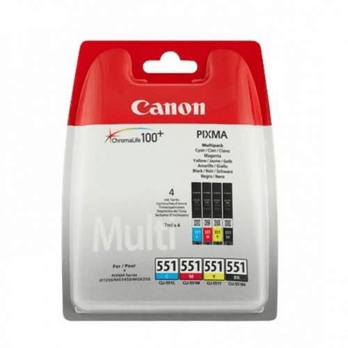Canon 6509B015 atramentová náplň 1 kusov Originál Čierna, Azúrová, Purpurová, Žltá