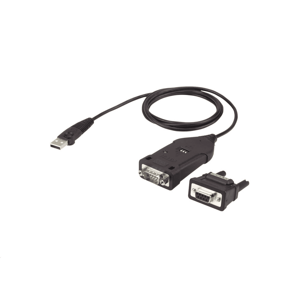 ATEN UC485 sériový kábel Čierna 1,2 m USB Typ-A DB-9