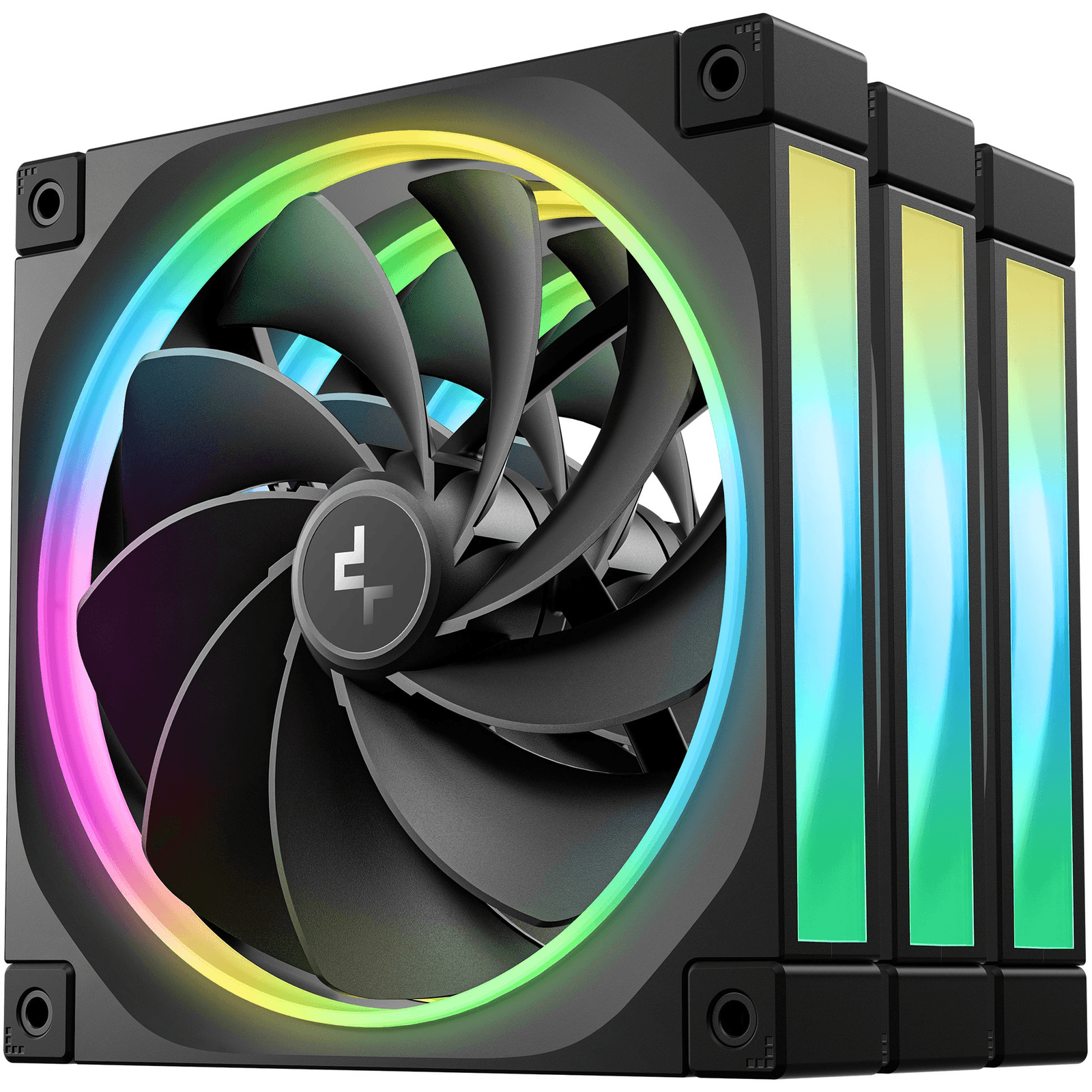 DeepCool FL14R Počítačová skriňa Ventilátor 14 cm Čierna 3 kusov