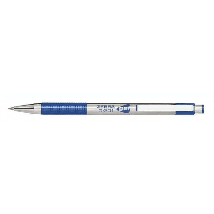 Guličkové pero Zebra G301 Metal 0.7 Modré