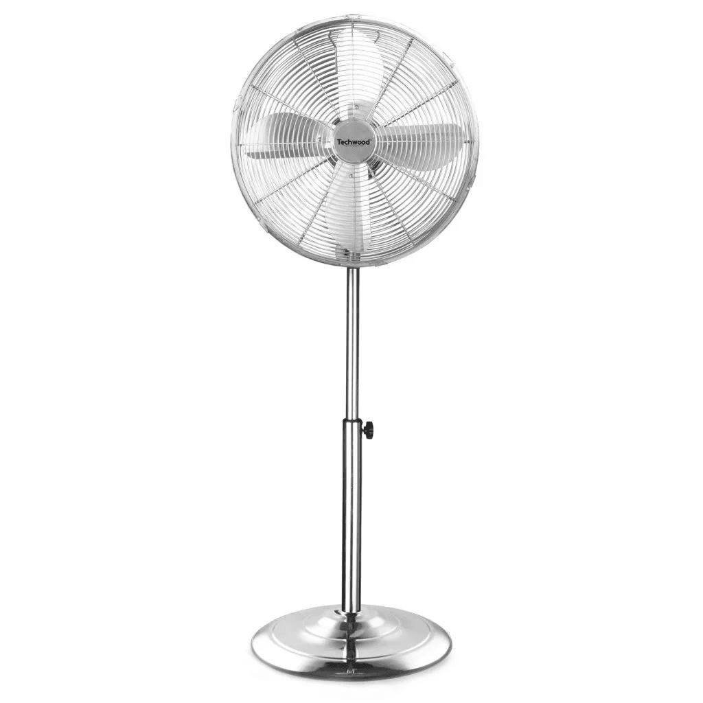 Kovový stojací ventilátor Techwood TVI-455, priemer lopatiek 40 cm, 50 W, 3