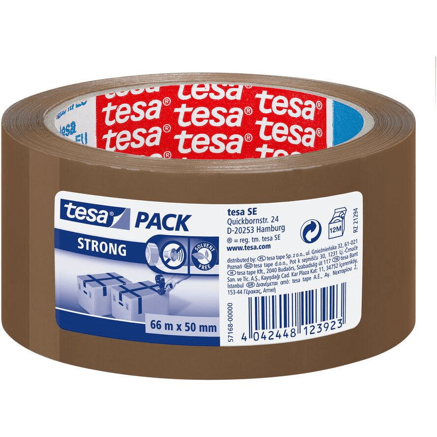 Baliaca páska tesa STRONG 66 m x 50 mm hnedá tichá