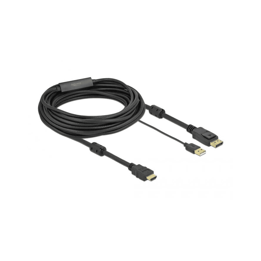 DeLOCK 85967 káblový adaptér 7 m HDMI typu A (štandard) DisplayPort + USB