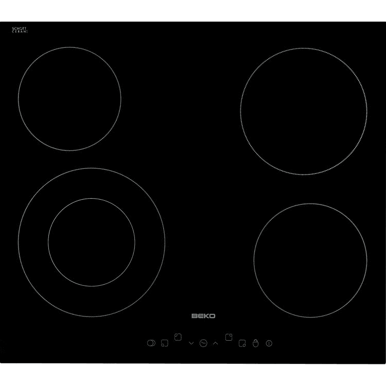 Beko HIC 64402 varná doska Čierna Vstavaný Indukčná varná doska so zónami 4 zone(s)