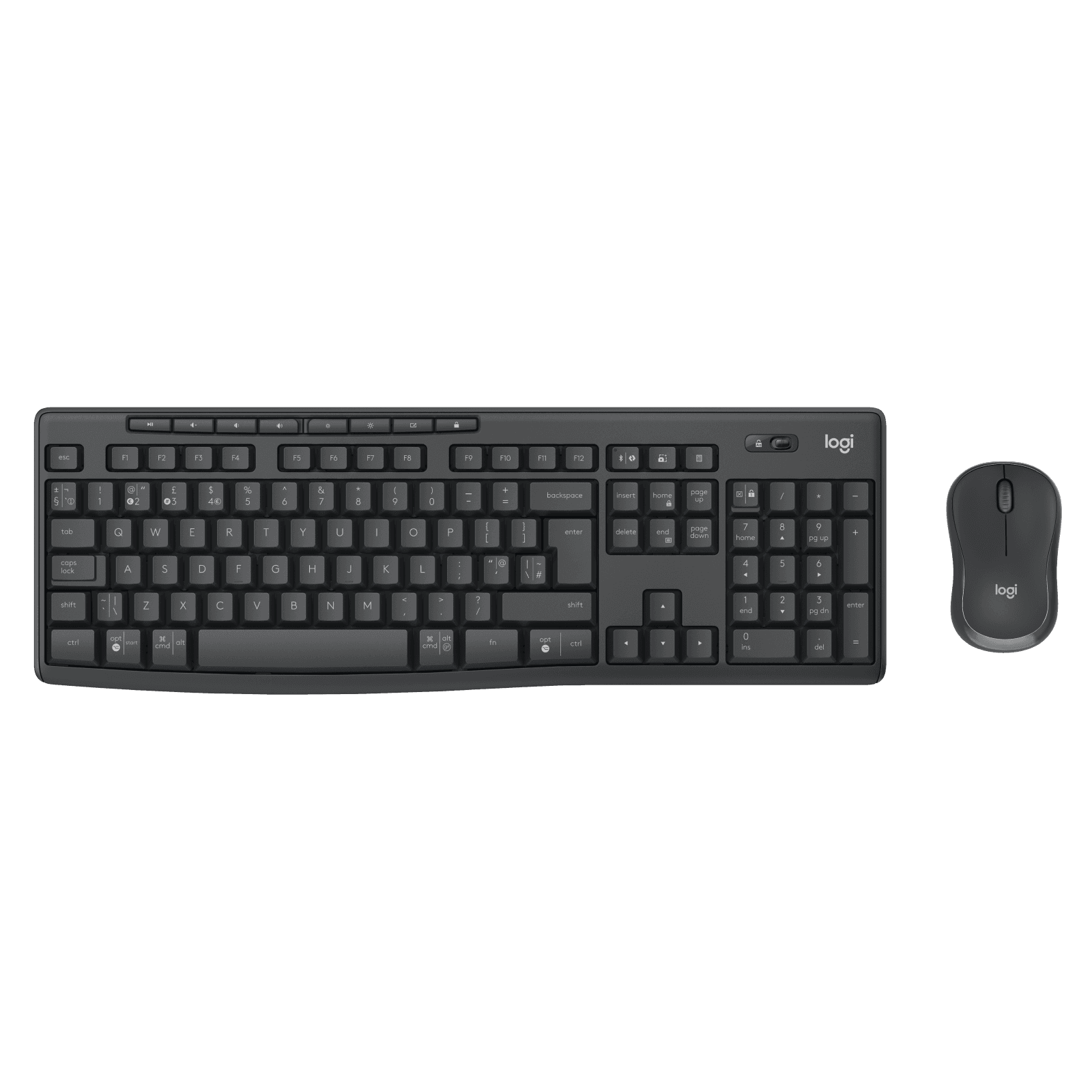 Logitech MK370 Combo for Business klávesnica Obsahuje myš Kancelária RF Wireless + Bluetooth QWERTZ Maďarský Grafit