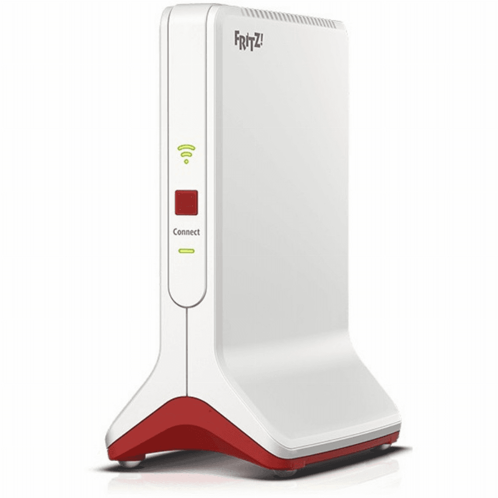 FRITZ!Repeater 6000 bezdrôtový smerovač Ethernet Trojpásmový (2,4 ghz/5 ghz/5 ghz) Červená, Biela