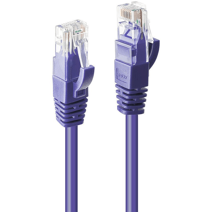 Lindy 48122 sieťový kábel Fialová 1 m Cat6 U/UTP (UTP)
