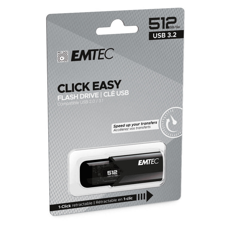 USB kľúč Emtec B110 512 GB USB 3.2 čierny