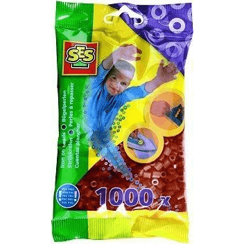 SES Creative Beedz Children's packet of 1000 Brown Iron on Beads Kreatívne korále