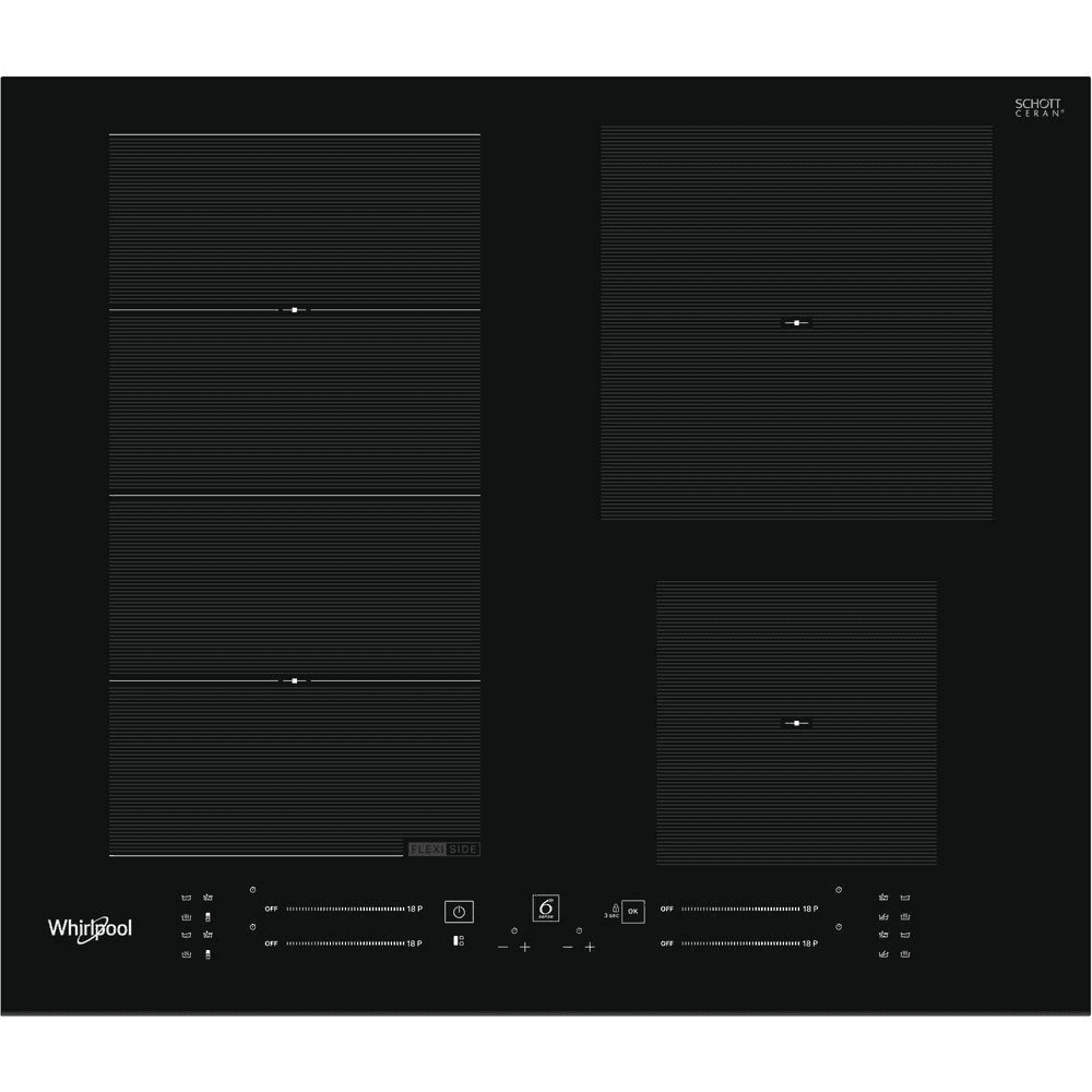Whirlpool WF S4160 BF Čierna Vstavaný 59 cm Indukčná varná doska so zónami 4 zone(s)