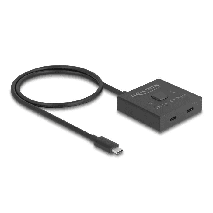 Prepínač USB 10 Gbps USB typu C 2 do 1 obojsmerný 8K Delock 18911