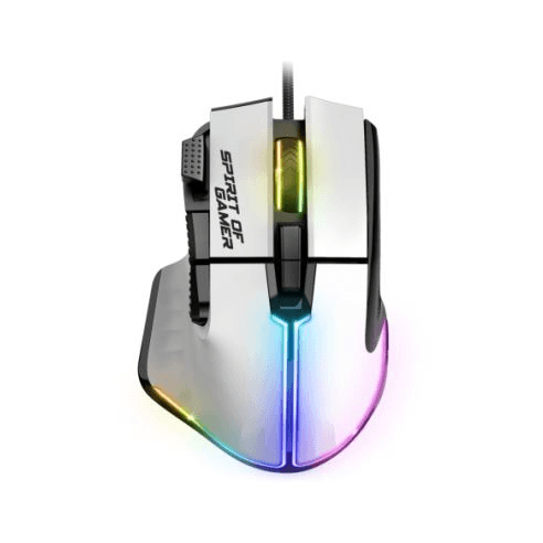 Outlet Herná myš RGB Biela Spirit of Gamer Pro M5 programmable 8 možností