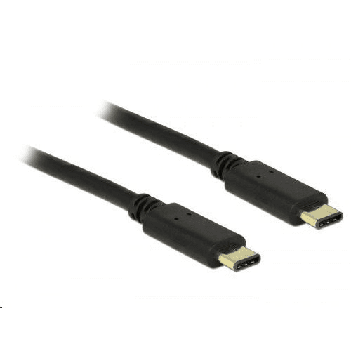 DeLOCK 2m, 2xUSB2.0-C kábel USB USB C čierny