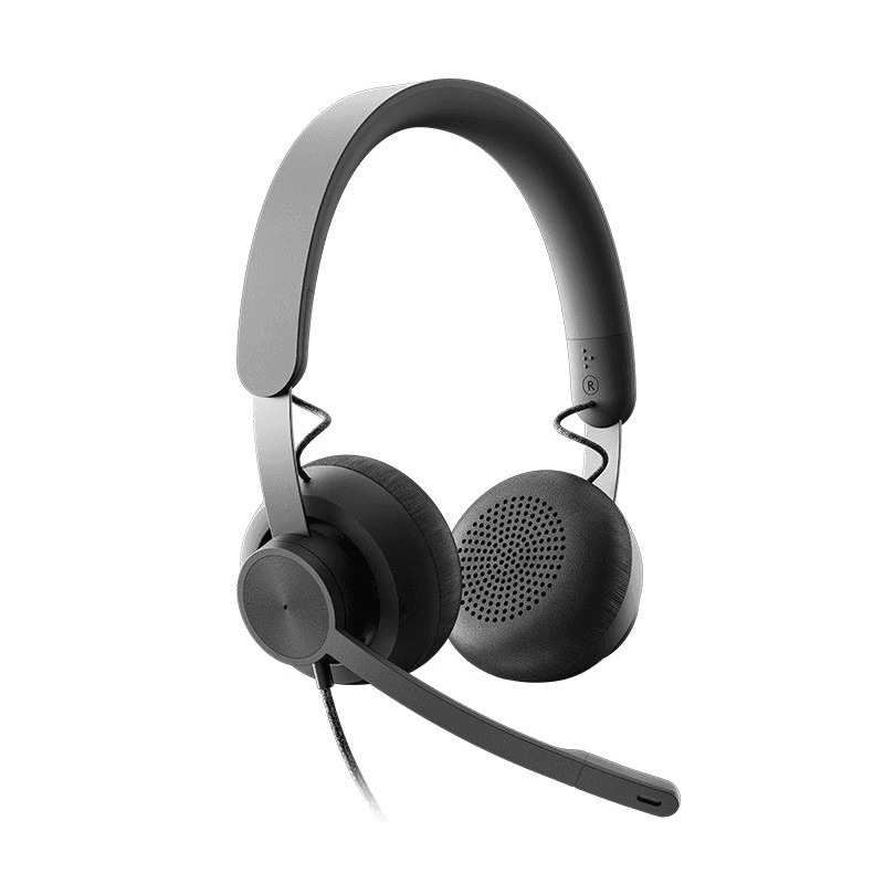 Logitech Zone Slúchadlá s mikrofónom Kábel Pres hlavu Hovor / hudba USB Typ-C Grafit