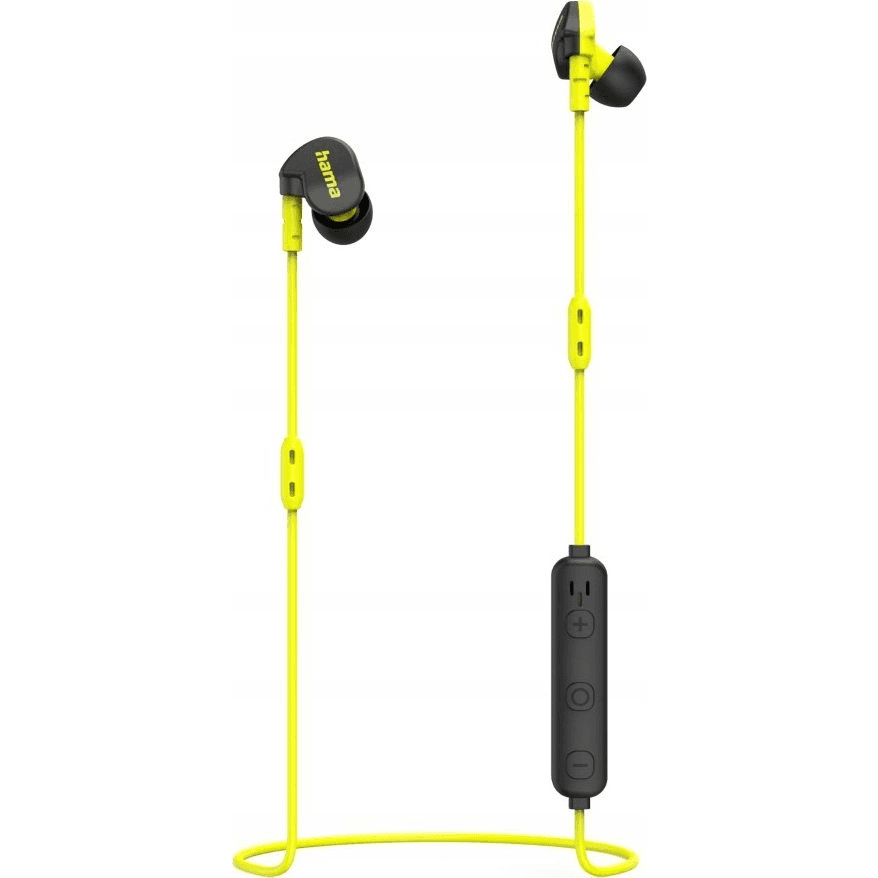 Hama Freedom Athletics II Slúchadlá s mikrofónom Bezdrôtový Závesný, Do ucha Športy Bluetooth Čierna, Žltá