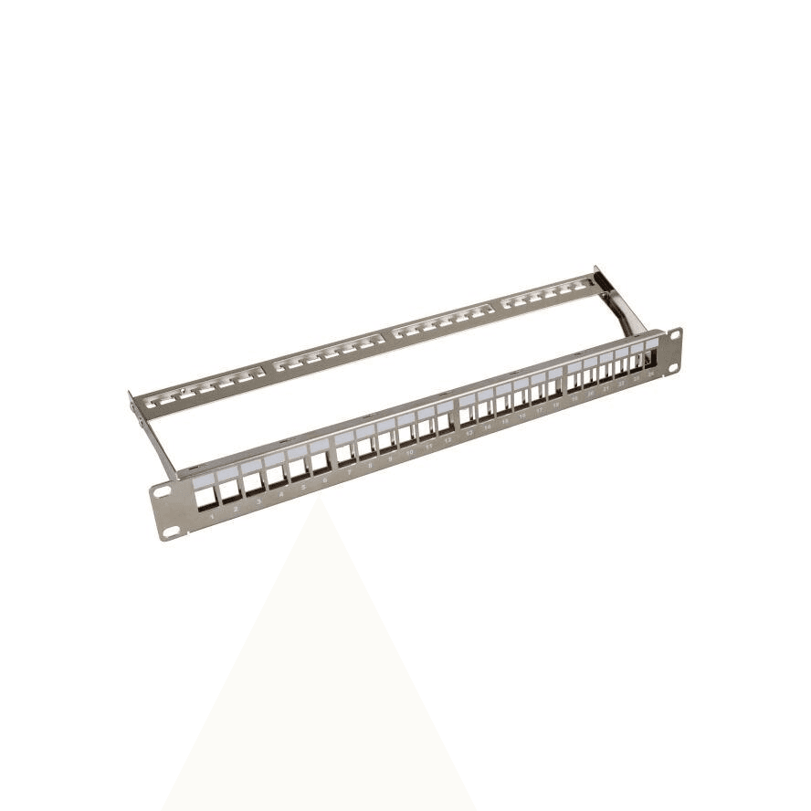 Patch Panel 24porty 1U otvorený pre Keystone moduly