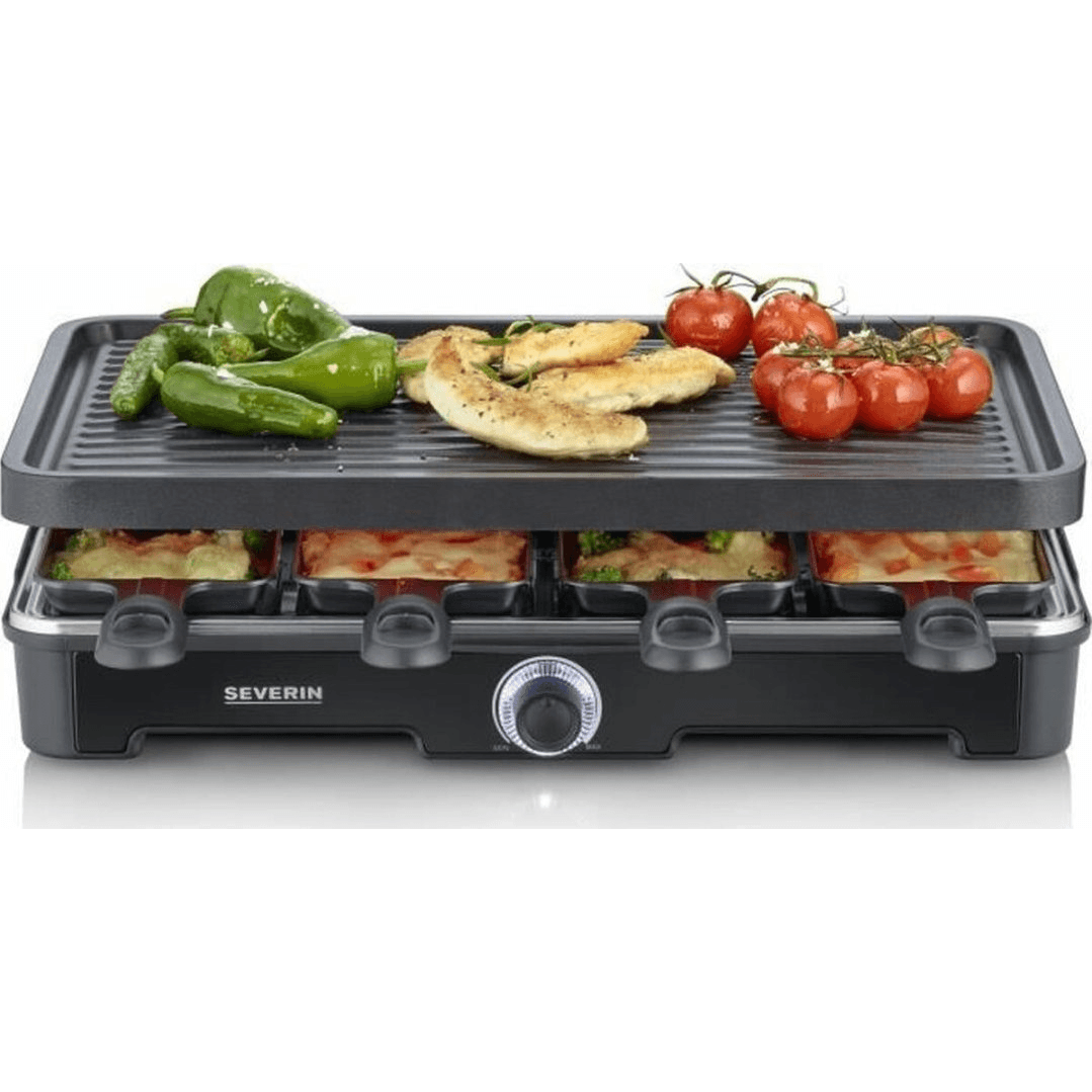 Elektrický raclette gril Severin RG9670, čierny, 1400 W