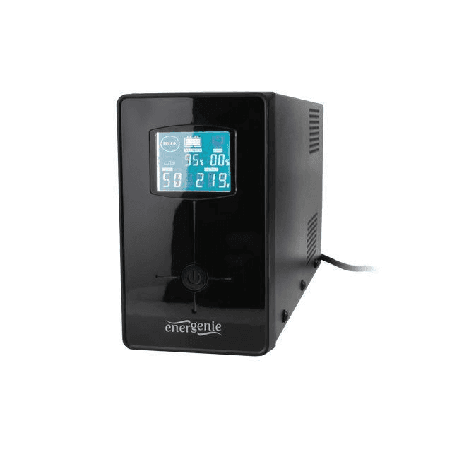 Napájací adaptér UPS Gembird LINE-INTERACTIVE 650VA 2X IEC 1X SCHUKO LCD