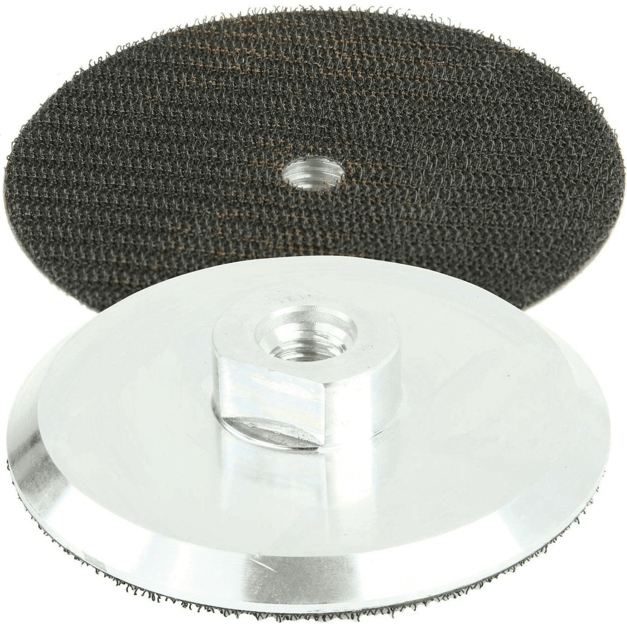 HLINÍKOVÝ DISK 100mm M14 na suchý zips, držiak kotúčov