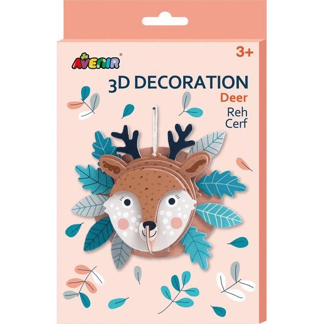 3D Dekorácie Ručné práce pre DETI Súprava Jeleň