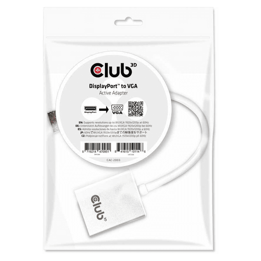 CLUB3D CAC-2003 káblová redukcia Čierna