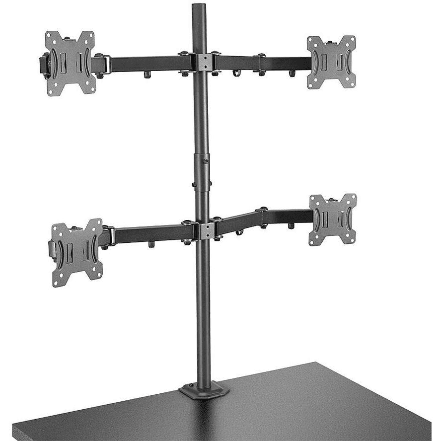Lindy 40659 držiak / stojan na monitory 71,1 cm (28") Čierna Stôl